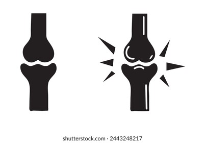 Human Knee Bone Joint Line Icon. Anatomy Leg Skeleton Linear Pictogram. Arthritis, Osteoporosis Illness of Bone Joint Outline Icon. Orthopedic Health. Editable Stroke. Isolated Vector Illustration.
