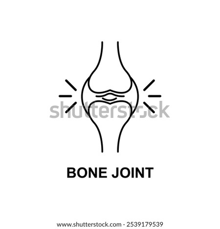 Human Knee Bone Joint Line Icon. Anatomy Leg Skeleton Linear Pictogram. Arthritis, Osteoporosis Illness of Bone Joint Outline Icon. Orthopedic Health.