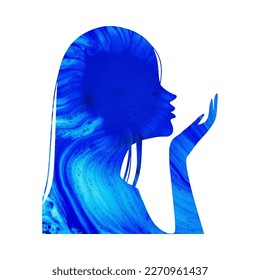 human lady face icon low poly polygon vector 