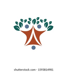  Human Leaf Family Community Creative Abstract Business Logo
