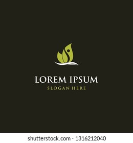 Human Leaf Nature Abstract Creative Business Ecology Logo