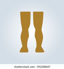 Human leg icon