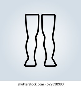 Human leg icon