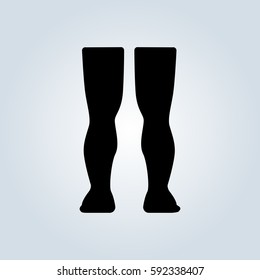 Human leg icon