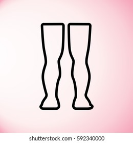 Human leg icon