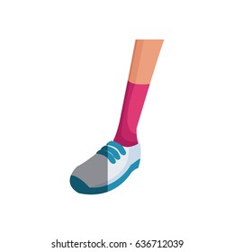 human leg sport shoe fitness image