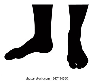 human legs silhouette