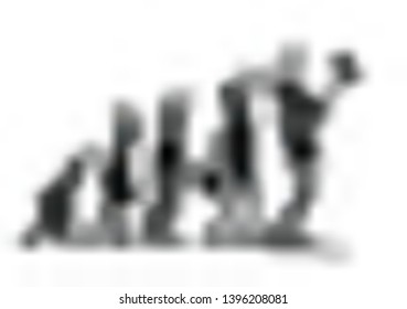 Human life cycle at different centuries, Cartoon Line Art Vector illustration.