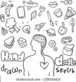 human life hand drawn