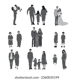 Human life is represented by multiple silhouettes.