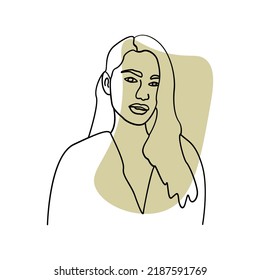 Human line art style. Vector illustration