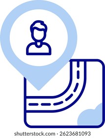 Design de ícone de vetor de linha humana