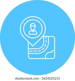 Design de ícone de vetor de linha humana