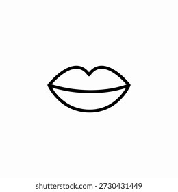 menschliche Lippen, Symbol, Vektorsymbol