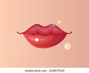 Human Lips - Stock Illustration  as EPS 10 File