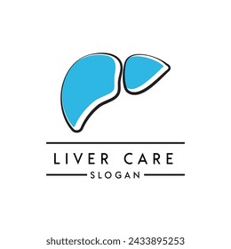 Human liver medical vector icon isolated on white background. liver care logo design template. EPS 10