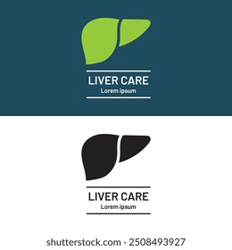 Human liver Modern minimalistic vector logo.  liver anatomy structure Vector illustration. EPS 10