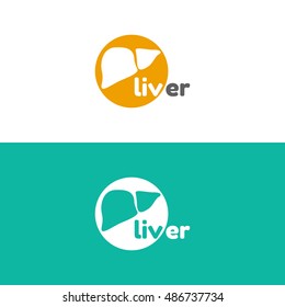 Human liver symbol