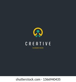 Human Location Creative Business Logo Design