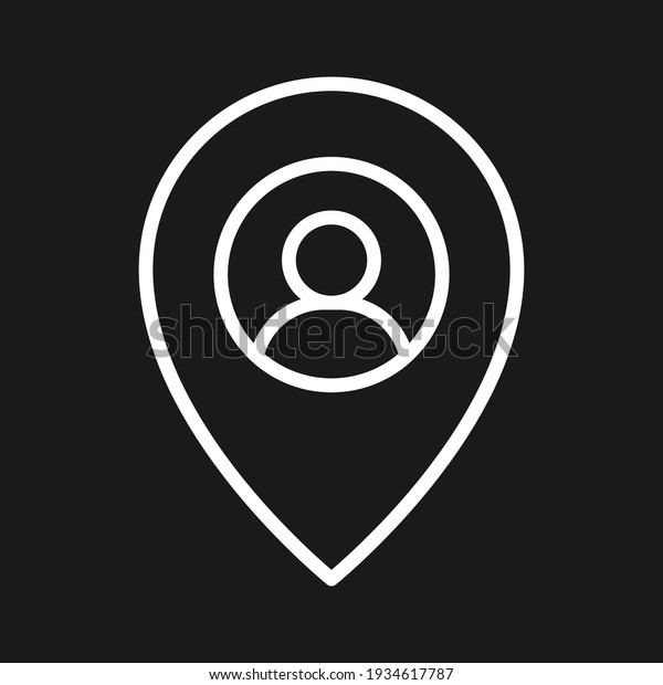 Human, location, person icon vector image. Can\
also be used for Maps and Location. Suitable for use on web apps,\
mobile apps and print\
media.