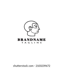 human logo cartoon design icon modern vector illustration