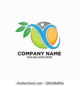 Human logo design concept for business company