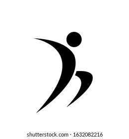 human logo design vector template