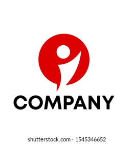 human logo design vector unique template