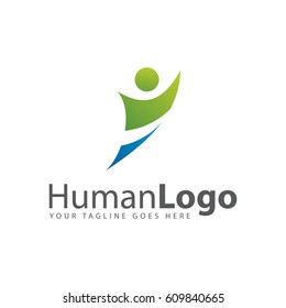 human logo icon vector template