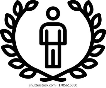 Logo humano con el costado de las plantas de arroz