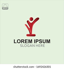 human logo and social logo - vector design