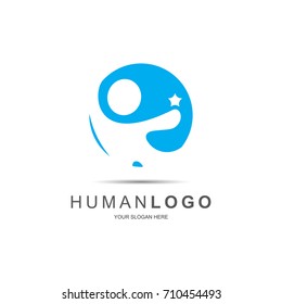 Human Logo . Success people concept