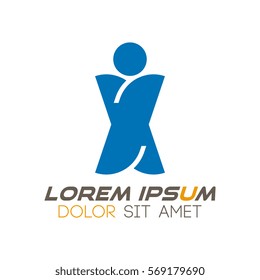 Human logo template