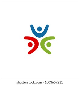signo de diseño vectorial de logotipo humano