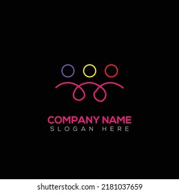 Human logo vector illustration design  