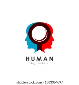 Human Logo Vector Template Design Illustration