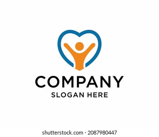 Human logo, wellness vector, people life vector, beauty logo vector