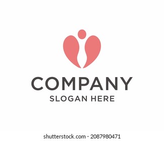 Human logo, wellness vector, people life vector, beauty logo vector