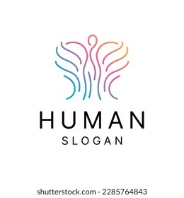 The human logo with wings that looks luxurious and elegant is suitable for health-related businesses, etc.