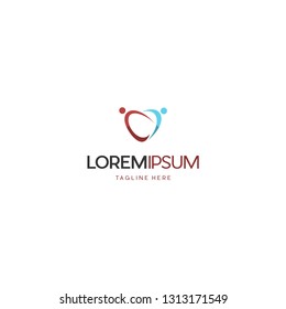Human Love Care Abstract Creative Business Modern Logo