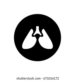 Human lung icon illustration isolated vector sign symbol