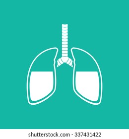 Human Lung Icons .vector illustration EPS10.