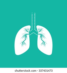 Human Lung Icons .vector illustration EPS10.