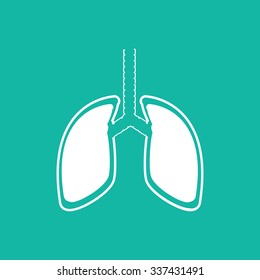 Human Lung Icons .vector illustration EPS10.