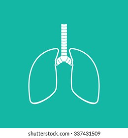 Human Lung Icons .vector illustration EPS10.