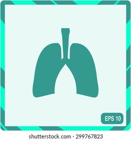 Human lung. Medical background