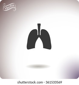 Human lung. Medical background.