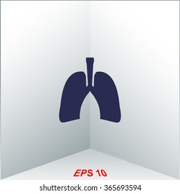 Human lung. Medical background.
