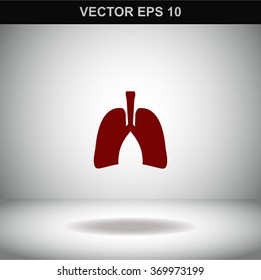Human lung. Medical background.