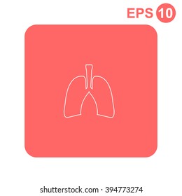 Human lung. Medical background.